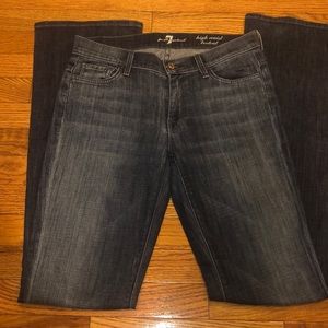 7 For All Mankind High Waist Bootcut Jean